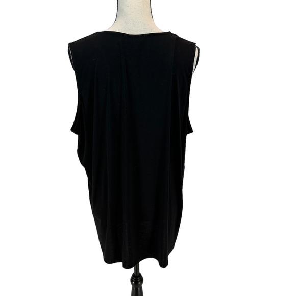 Capsule 121 Sleeveless Tank Blouse - Black - size 2X - Picture 3 of 7